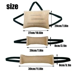 Jute Dog Bite Bag Bite Stick Bite Target Durable Tug Toy For Interactive Training And Tug Of War
