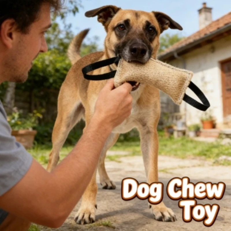 Jute Dog Bite Bag Bite Stick Bite Target Durable Tug Toy For Interactive Training And Tug Of War