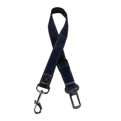 Strong Jean Vehicle Pet Dog Seat Belt Puppy Car Seatbelt Harness Leads Clip Safety Lever Auto Traction Pet Cat Products Supplier