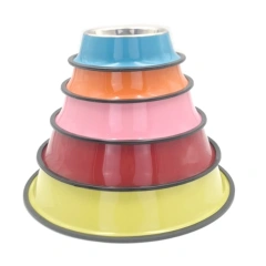 Stainless Steel Dog Bowl Custom Printed Pet Food Cat Water Feeder Bowls