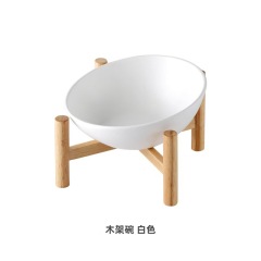 Cat Bowl Ceramic Slanted Food Water Feeding Bowl