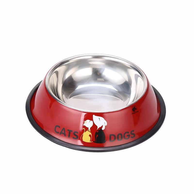 Stainless Steel Dog Cat Food Bowl Pet Feeding Bowl
