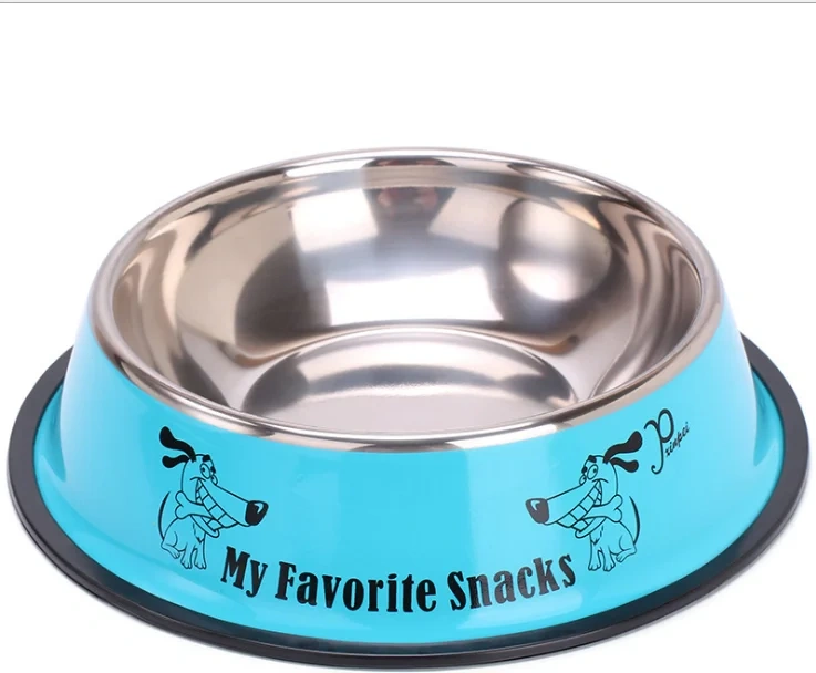 Custom Multiple Colour Stainless Steel Dog Cat Food Bowl Pet Feeding Bowl