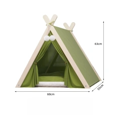 Winter Pet tent, Christmas dog house, cat house, all year round, cat delivery room, pine wood for winter warmth, cat tent