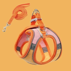 Anti-leak For Cat Puppy,Rabbit Soft Vest Harness Dog Leash Adjustable Cat Collar Cat Accessories Cat Harness Pets Vest