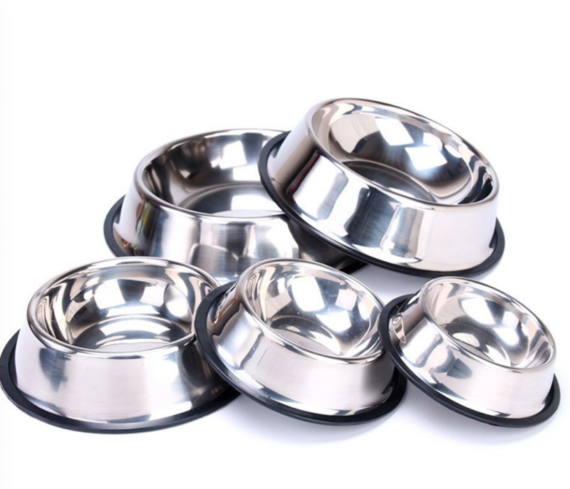Stainless Steel Dog Bowl Custom Printed Pet Food Cat Water Feeder Bowls