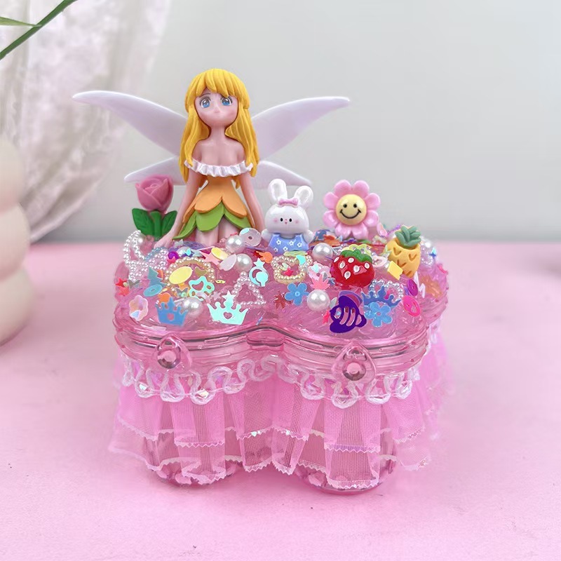 Girl's Gift Kit for Children's DIY Crafts, Desktop Organizer, Jewelry Box