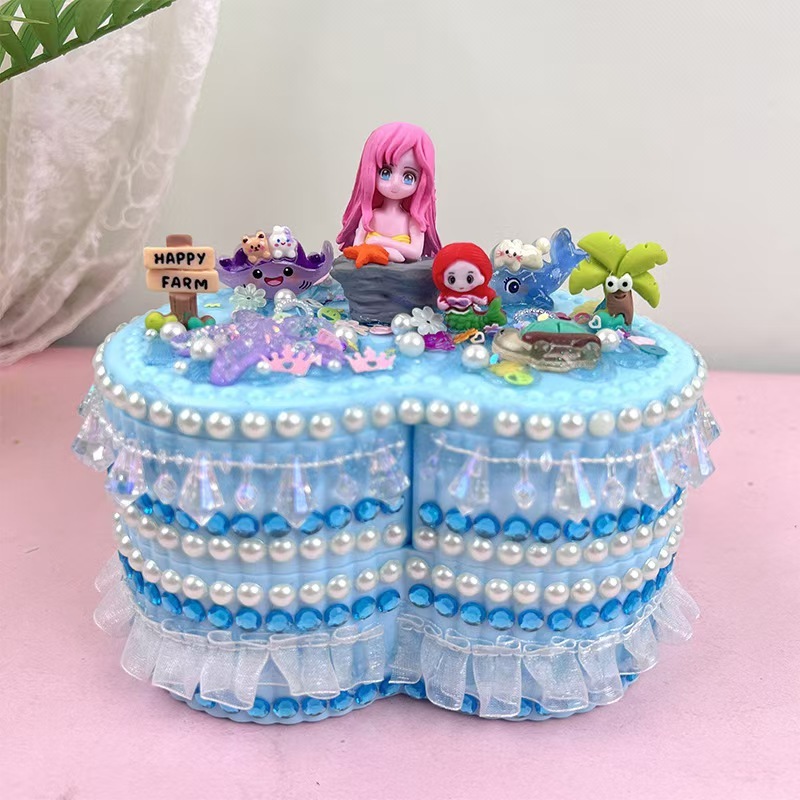 Girl's Gift Kit for Children's DIY Crafts, Desktop Organizer, Jewelry Box
