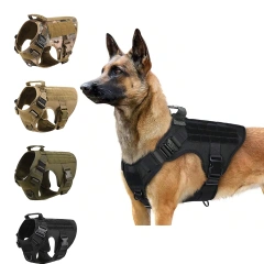 Military Large Dog Harness Pet German Shepherd Malinois Training Vest Tactical Medium Dog Harnesses Hunting For Dogs Accessories