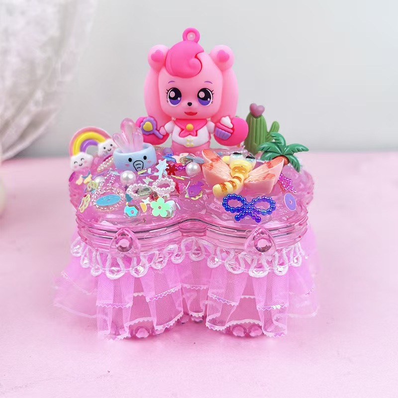 Girl's Gift Kit for Children's DIY Crafts, Desktop Organizer, Jewelry Box