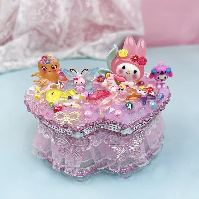 Girl's Gift Kit for Children's DIY Crafts, Desktop Organizer, Jewelry Box