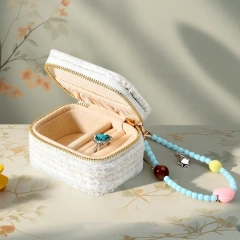 Portable Mini Velvet Jewelry Organizer Travel Pouch for Rings, Pendants & Bracelets