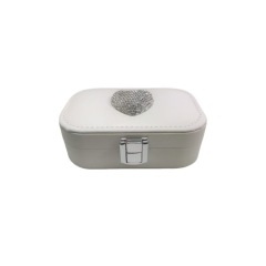 Heart-shaped diamond jewelry box