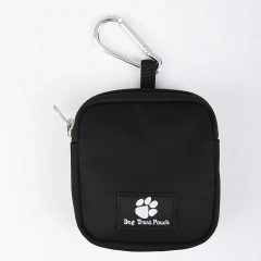 Portable Dog Treat Bag with Whistle, Multicolor Reusable Fabric Training Pouch for Pets