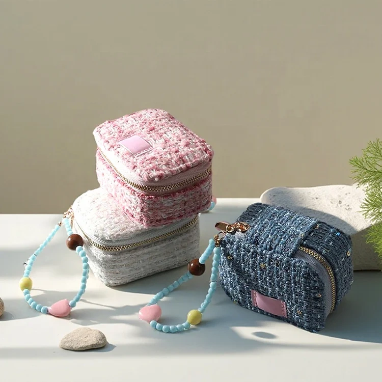 Portable Mini Velvet Jewelry Organizer Travel Pouch for Rings, Pendants & Bracelets