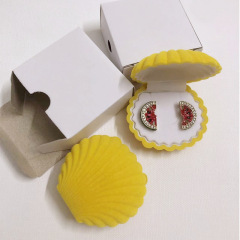 Lovely Clamshell Gift Box Holder Jewelry Box Case