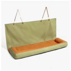 Adjustable Large Soft Warm Heavy-Duty Dog Car Back Seat Bed Waterproof Removable Washable Oversized Pet Bed Made Polyester Solid