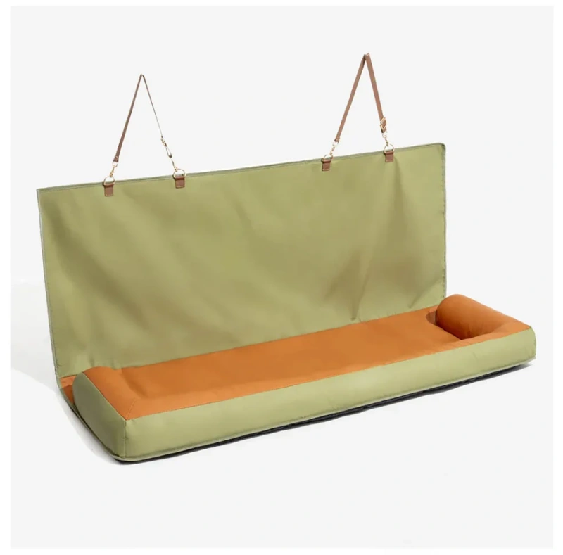 Adjustable Large Soft Warm Heavy-Duty Dog Car Back Seat Bed Waterproof Removable Washable Oversized Pet Bed Made Polyester Solid