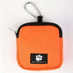 Portable Dog Treat Bag with Whistle, Multicolor Reusable Fabric Training Pouch for Pets