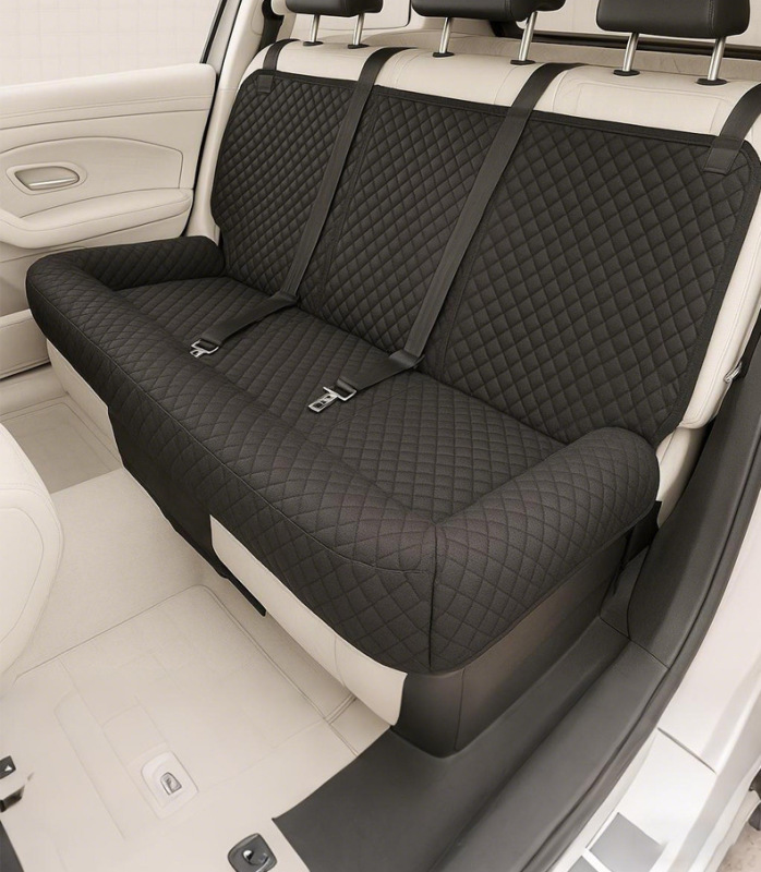 Pet car mat with fleece lining