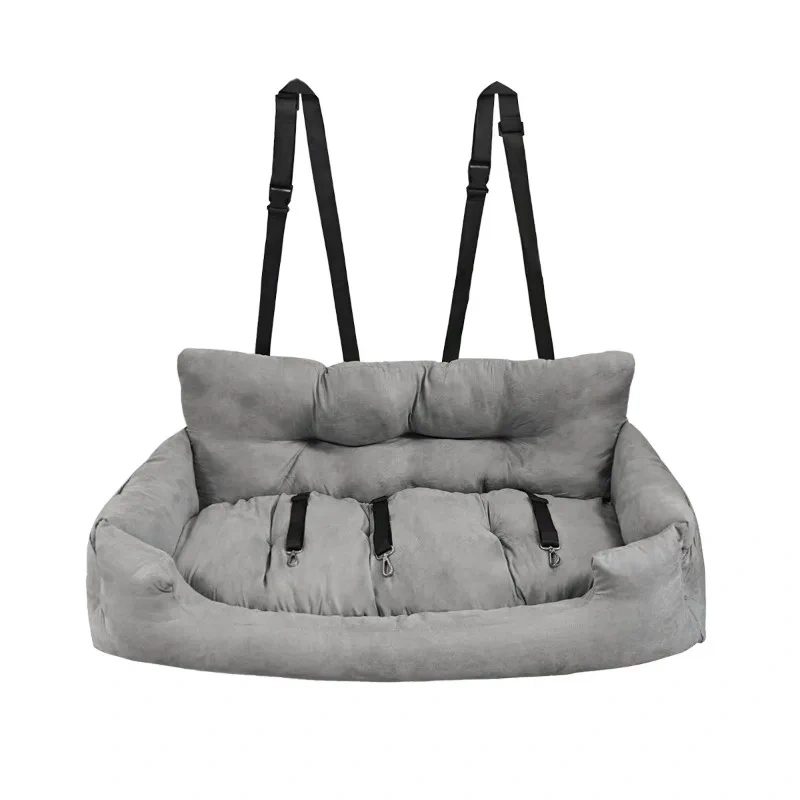 Large Dual-Seat SUV Pet Bed Liner for Rear & Cargo Area Waterproof Anti-Slip Dog Crate Mat Cat Kennel Travel Cushion