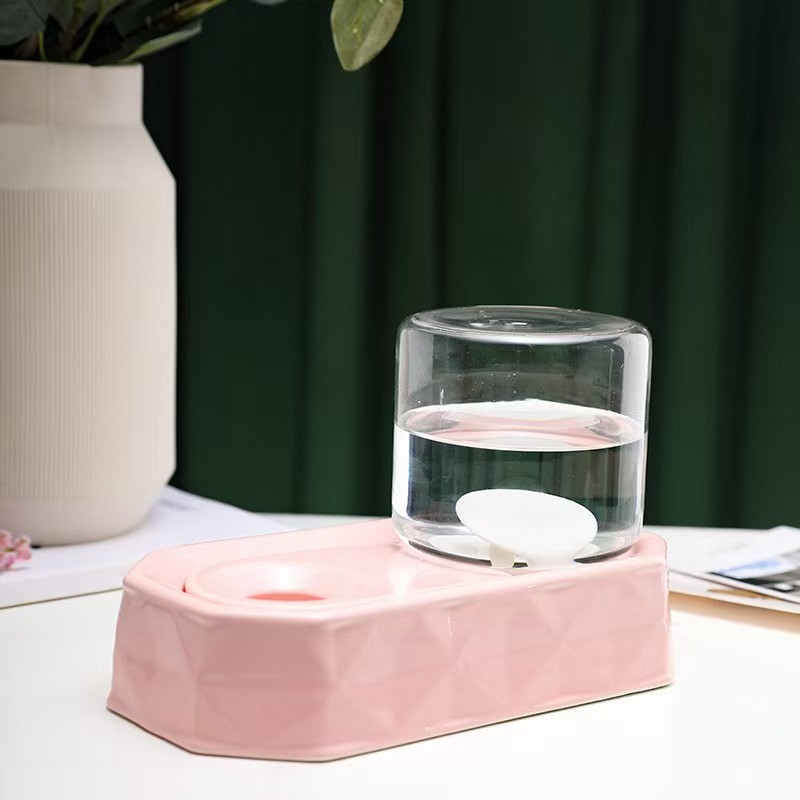 Cat water fountain with a non-wet mouth