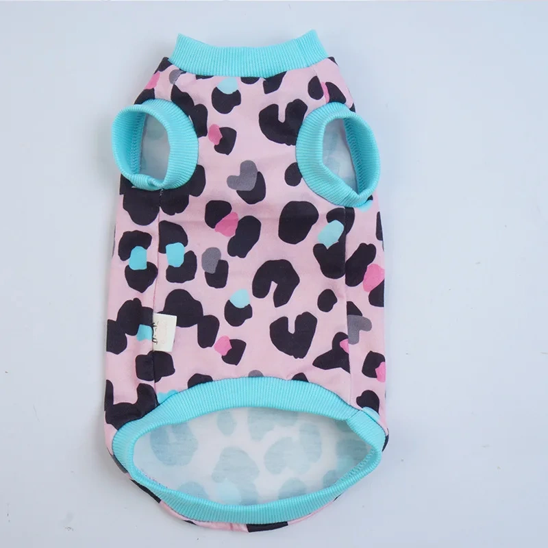 Pet Post-Operative Recovery Suit for Cats Small Dogs Classic Cute Breathable Pure Cotton Lightweight Comfortable Adjustable