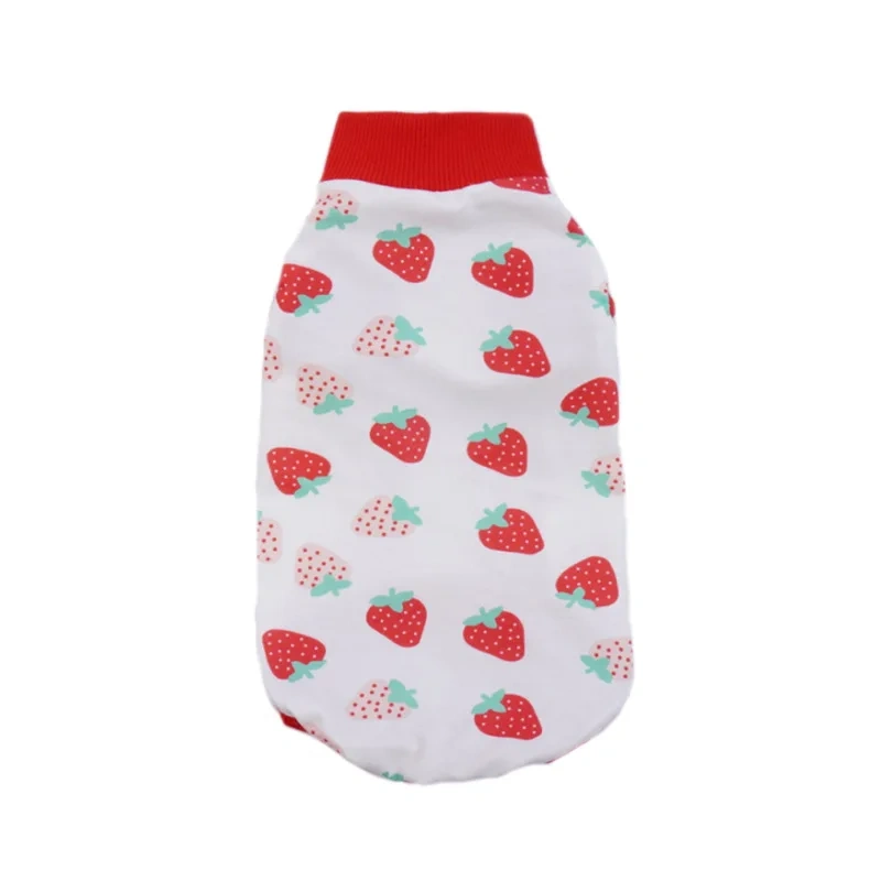 Pet Post-Operative Recovery Suit for Cats Small Dogs Classic Cute Breathable Pure Cotton Lightweight Comfortable Adjustable