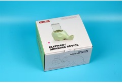 Ceramic Elephant Shape Pet Cat Puppy Water Feeder Dispenser No Spill Pet Drinker