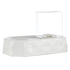 Cat water fountain with a non-wet mouth