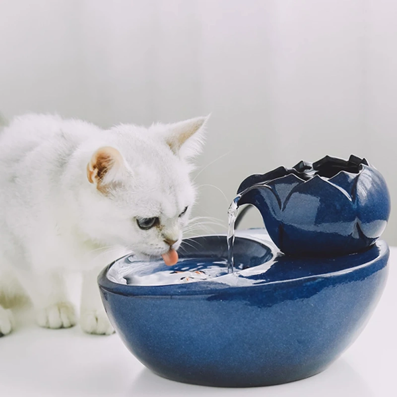 ZMaker 1L陶瓷狗饮水机定制宠物自动碗猫水喷泉