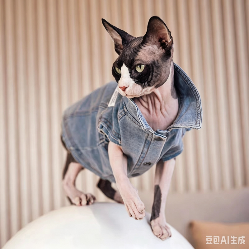Hairless cat trendy vest