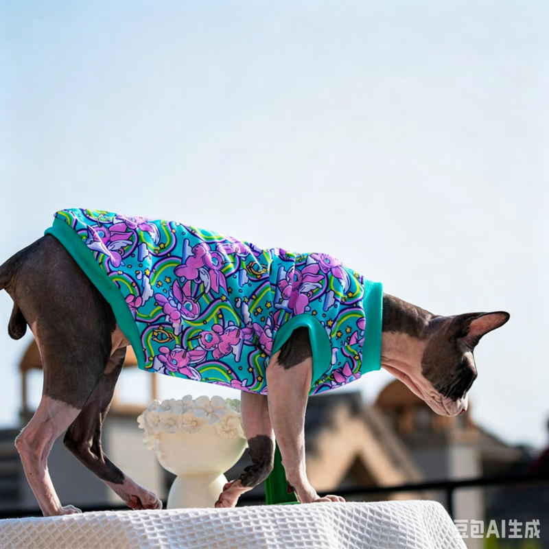 Hairless cat summer short-sleeved vest