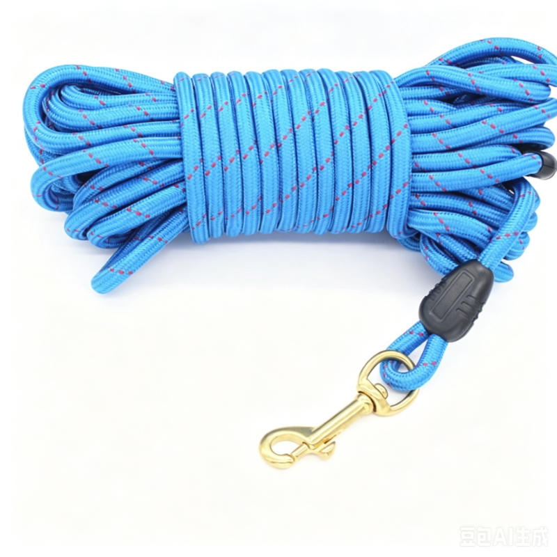 Copper hook style-5M/10M/15M Heavy Duty Nylon Pet Leash - Ideal for Recall & Agility Training Tailored