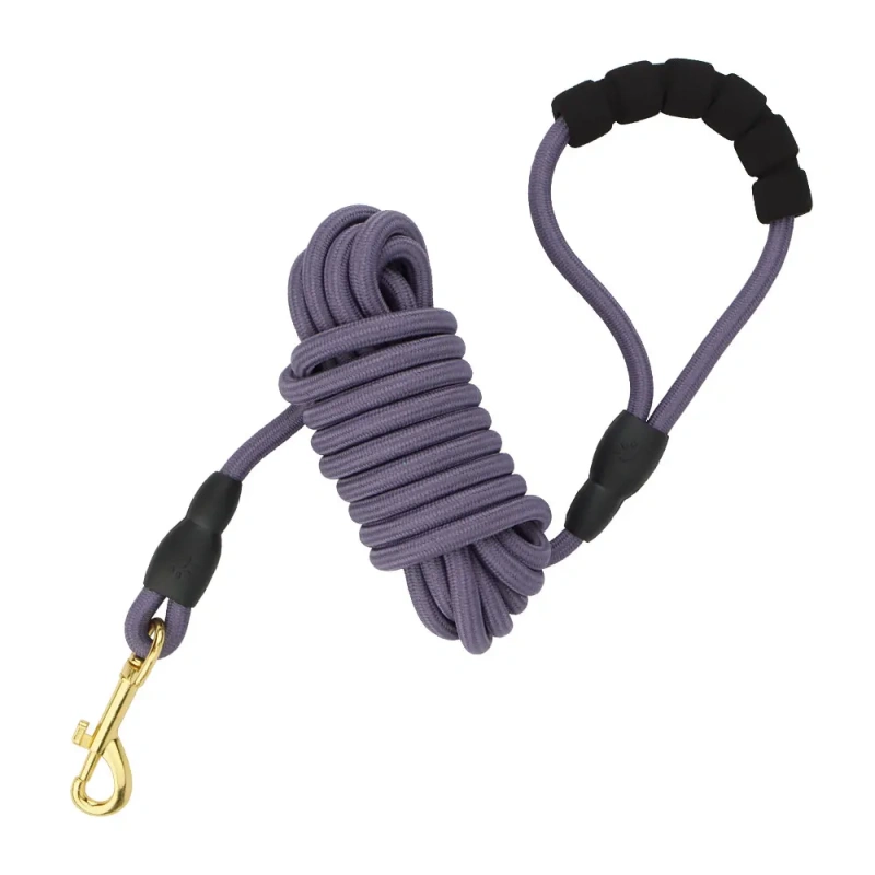 5M/10M Dog Leashes Long Pet Leash Puppy Walk Training Round Rope For Small Medium Big Dog with Foam Handle