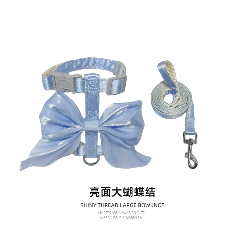 Adjustable Cat Leash with Bow Reflective Escape Proof Kitten Harness for Walking  Pet Accessories Kitten Cat Collar