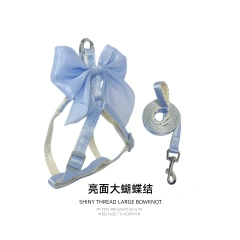 Adjustable Cat Leash with Bow Reflective Escape Proof Kitten Harness for Walking  Pet Accessories Kitten Cat Collar