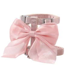 Adjustable Cat Leash with Bow Reflective Escape Proof Kitten Harness for Walking  Pet Accessories Kitten Cat Collar