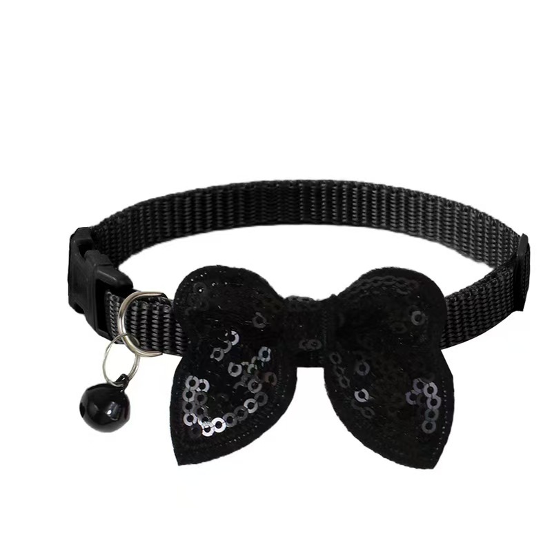 Pet sequin collar