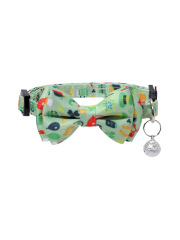 Valentine's Day Easter Luxury Cotton Collar with Heart Pattern and Detachable Bow