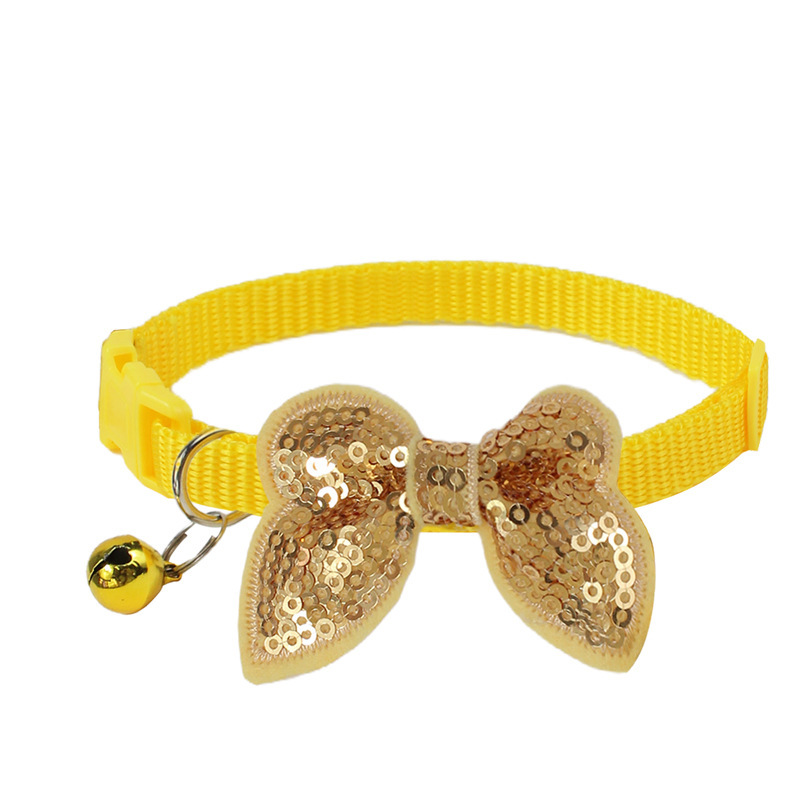 Pet sequin collar