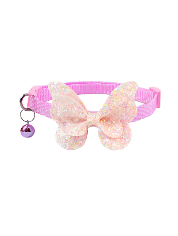 Pet sequin collar