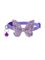 Pet sequin collar
