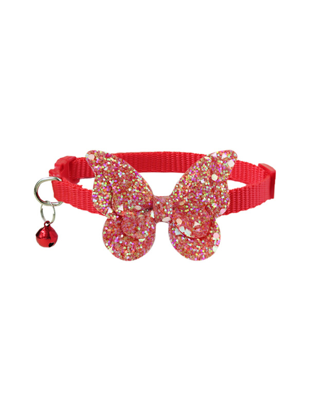 Pet sequin collar