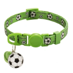 Football collar with safety buckle, collar factory, large-scale customizable, cute cat collar with atmospheric feel