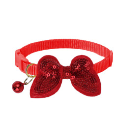 Pet sequin collar