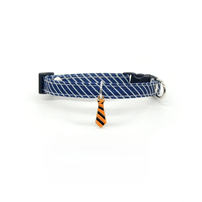 Cat Striped Bow Tie Animal Striped  Collar Pet Adjustable Christmas Cat Collar Pet Collar kitten accessories