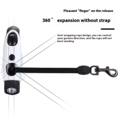 3m/5m Adjustable Pet Leash Max Bear 50KG Dog Rope Portable Pet Traction Rope LED Retractable Leash Holder Dog Leash