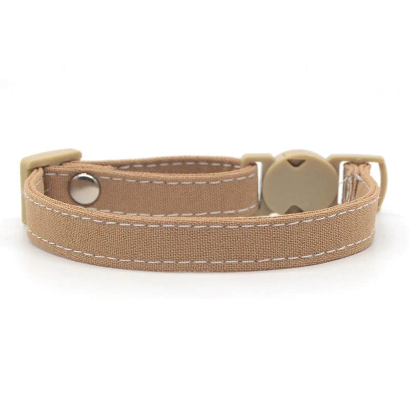 Pet Breakaway Cat Collar, Safe Cute Cotton and Linen Material Adjustable Small Dog kittens Collars for Cats puppy