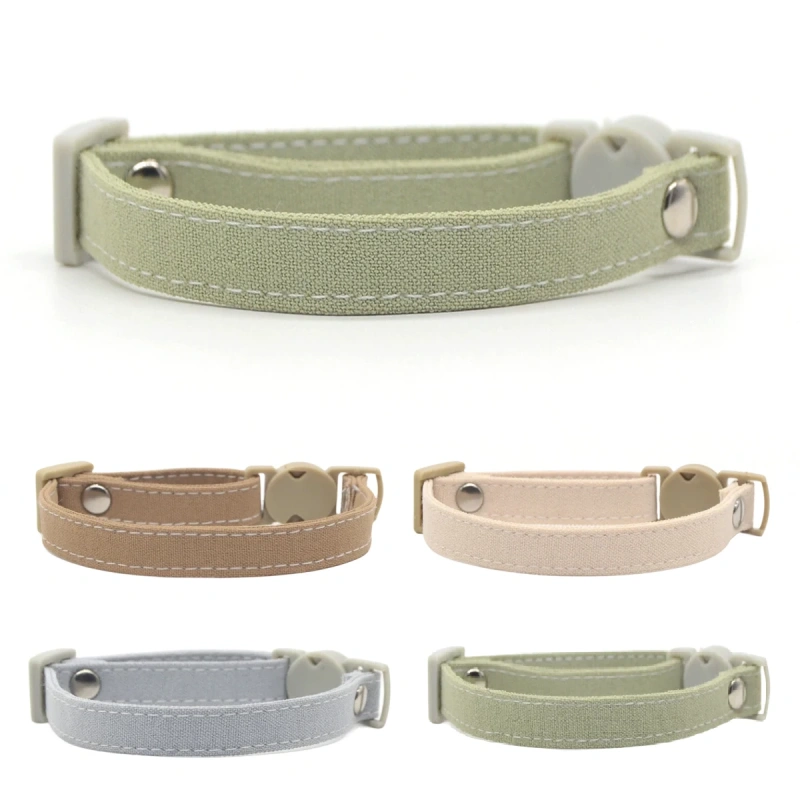 Pet Breakaway Cat Collar, Safe Cute Cotton and Linen Material Adjustable Small Dog kittens Collars for Cats puppy
